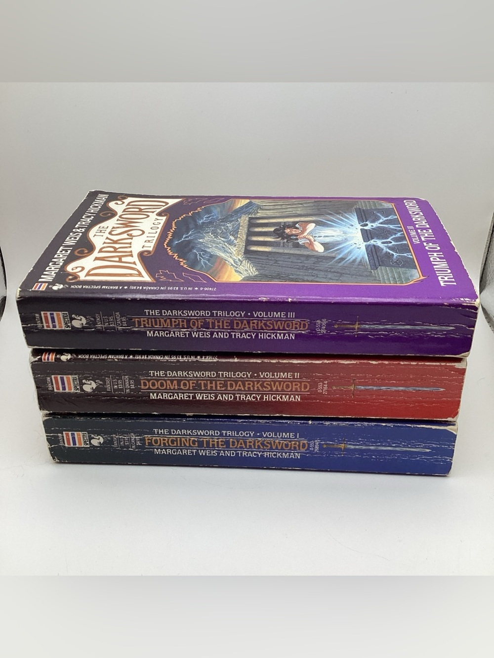 The Darksword Trilogy by Margaret Weis & Tracy Hickman Triumph Doom Forging